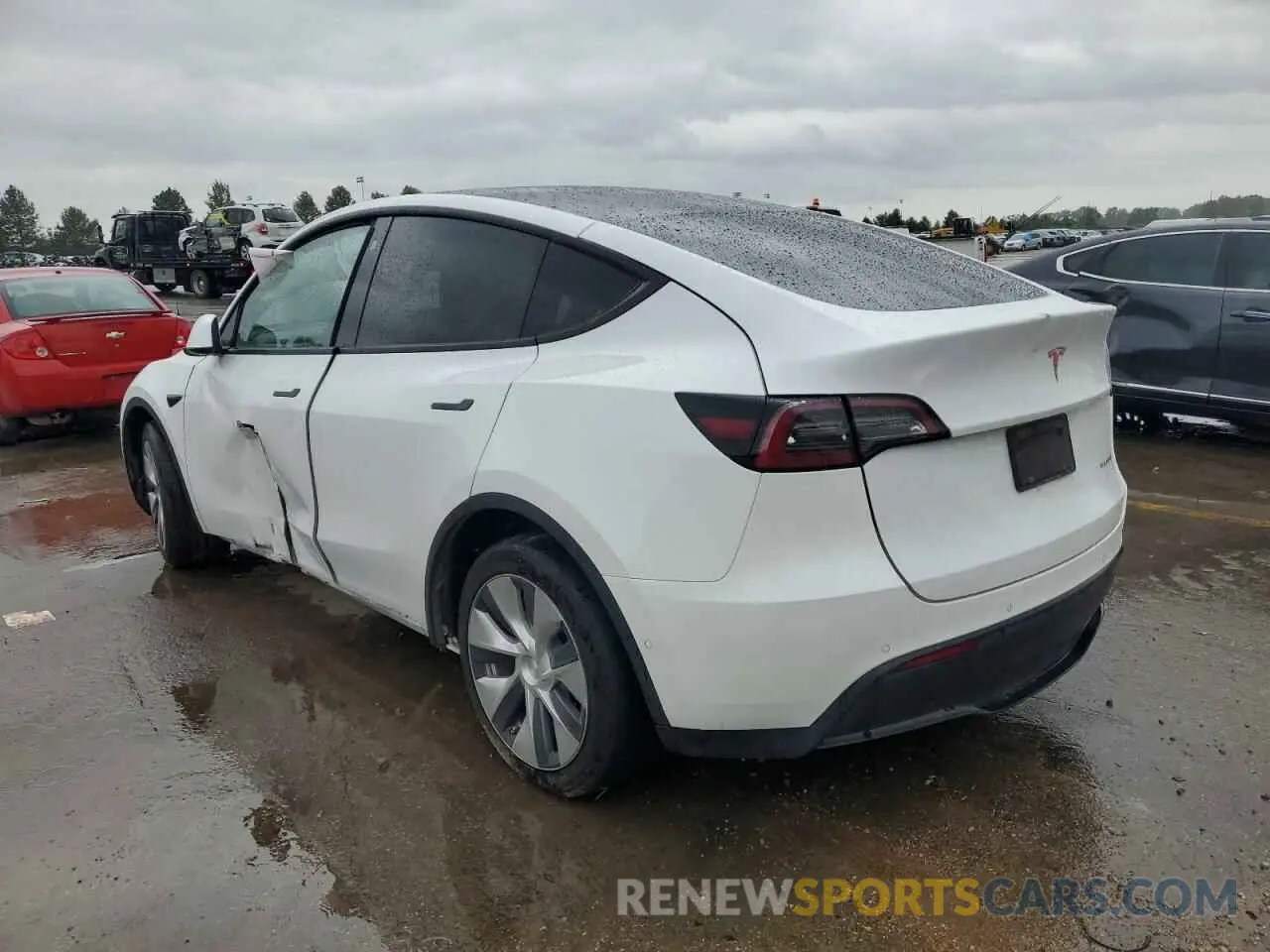 2 Photograph of a damaged car 7SAYGDEEXNF400511 TESLA MODEL Y 2022