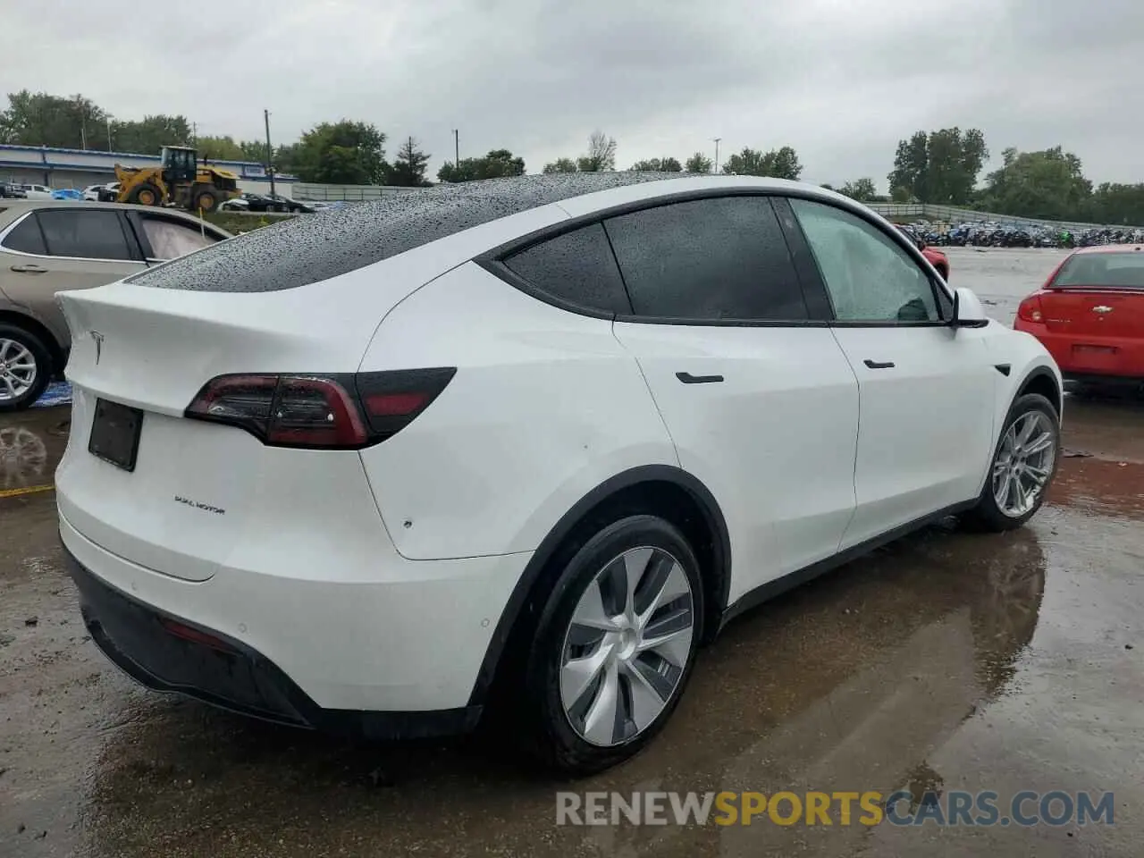 3 Photograph of a damaged car 7SAYGDEEXNF400511 TESLA MODEL Y 2022