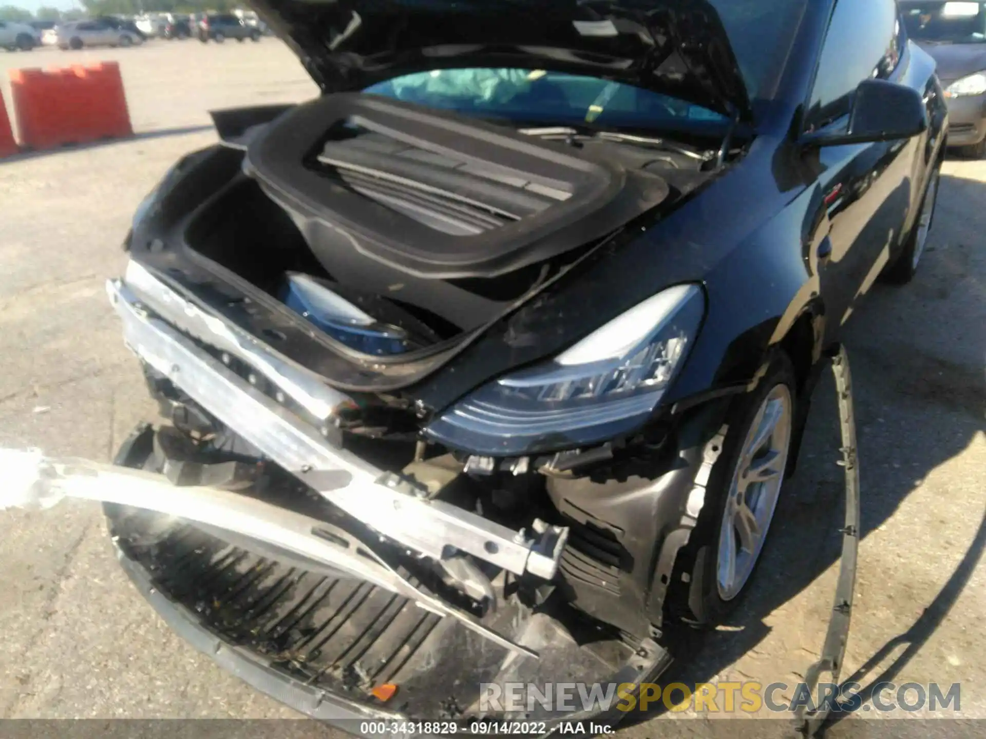 6 Photograph of a damaged car 7SAYGDEEXNF435565 TESLA MODEL Y 2022