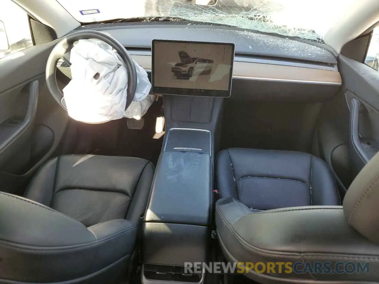 8 Photograph of a damaged car 7SAYGDEEXNF437882 TESLA MODEL Y 2022