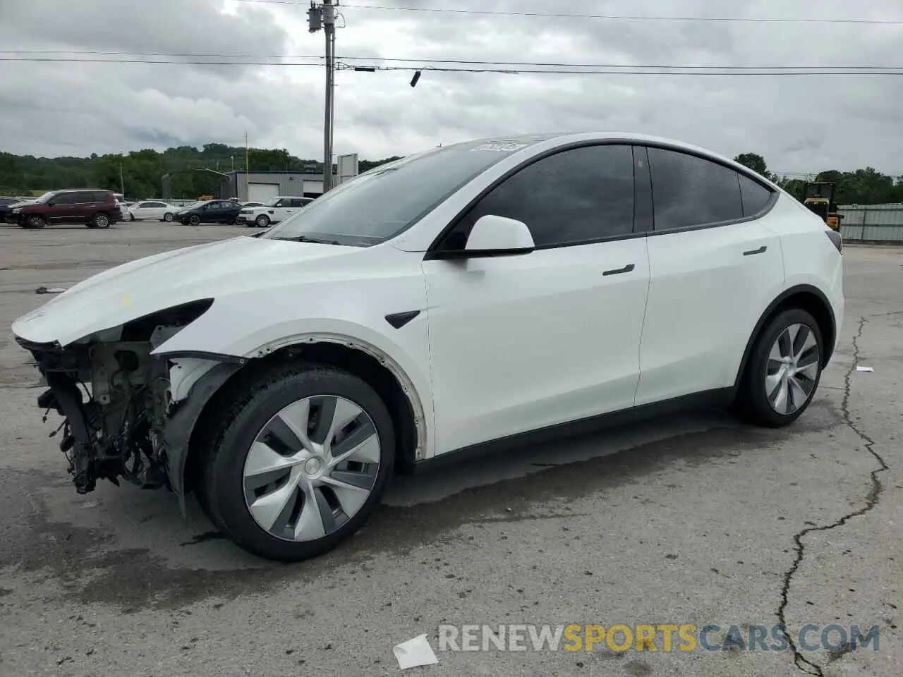 1 Photograph of a damaged car 7SAYGDEEXNF443181 TESLA MODEL Y 2022