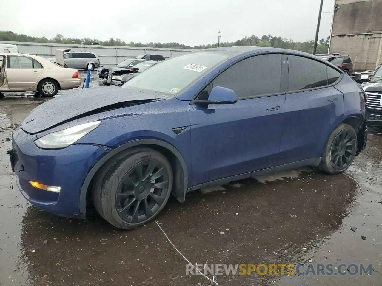 1 Photograph of a damaged car 7SAYGDEEXNF481008 TESLA MODEL Y 2022