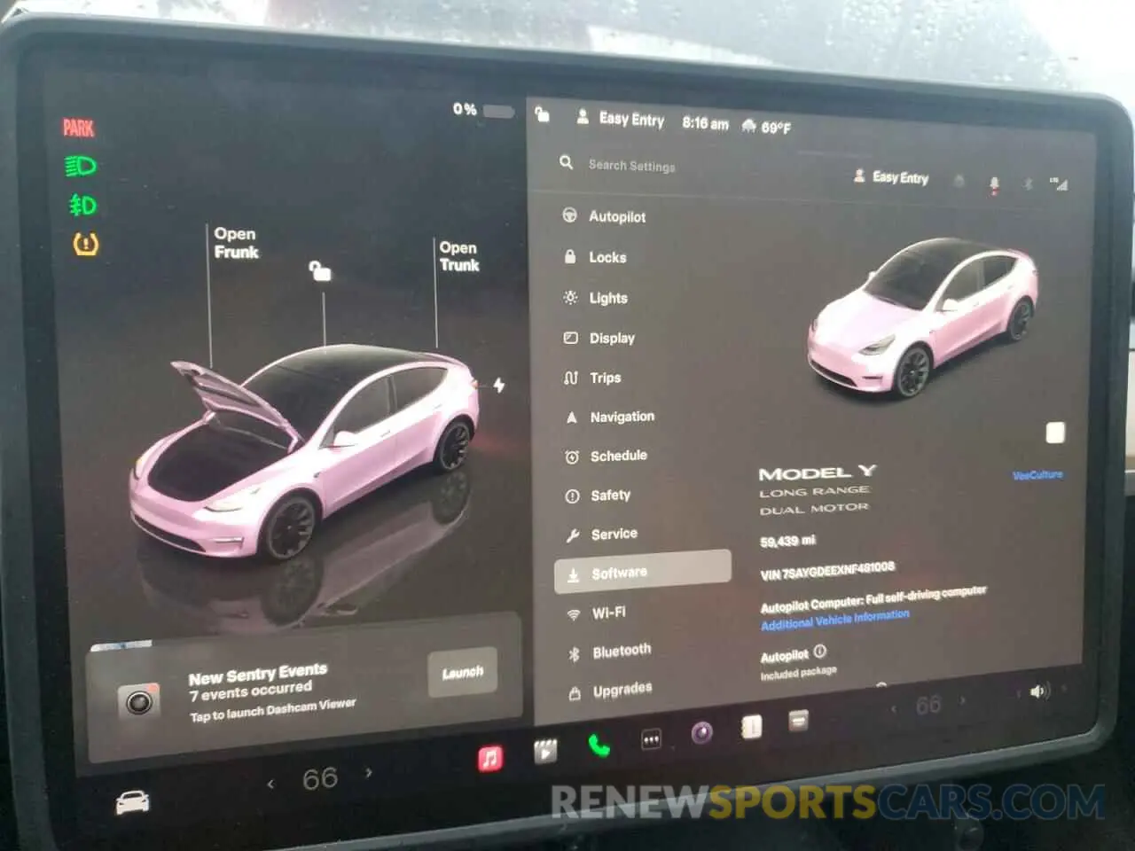 9 Photograph of a damaged car 7SAYGDEEXNF481008 TESLA MODEL Y 2022