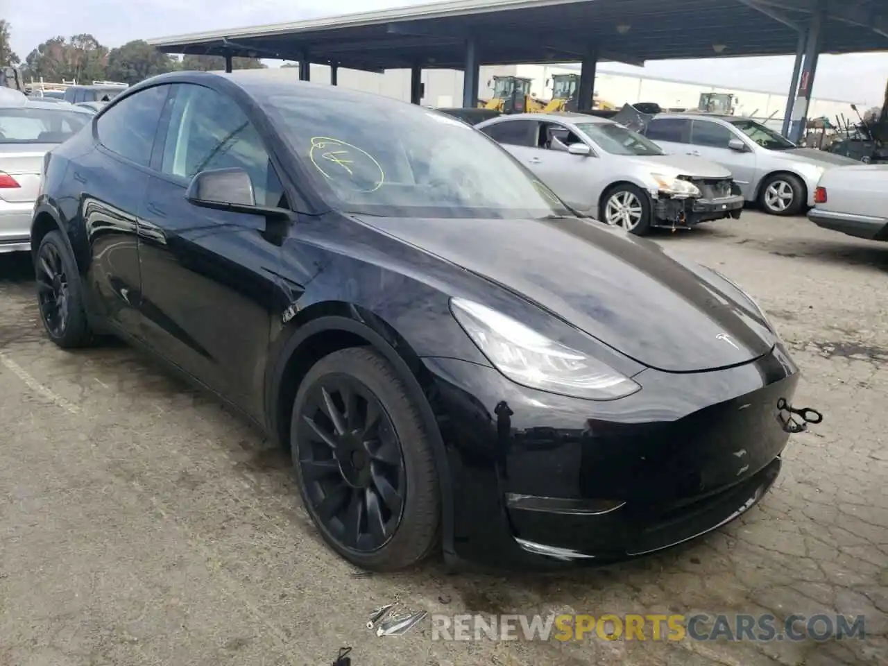 1 Photograph of a damaged car 7SAYGDEEXNF486791 TESLA MODEL Y 2022