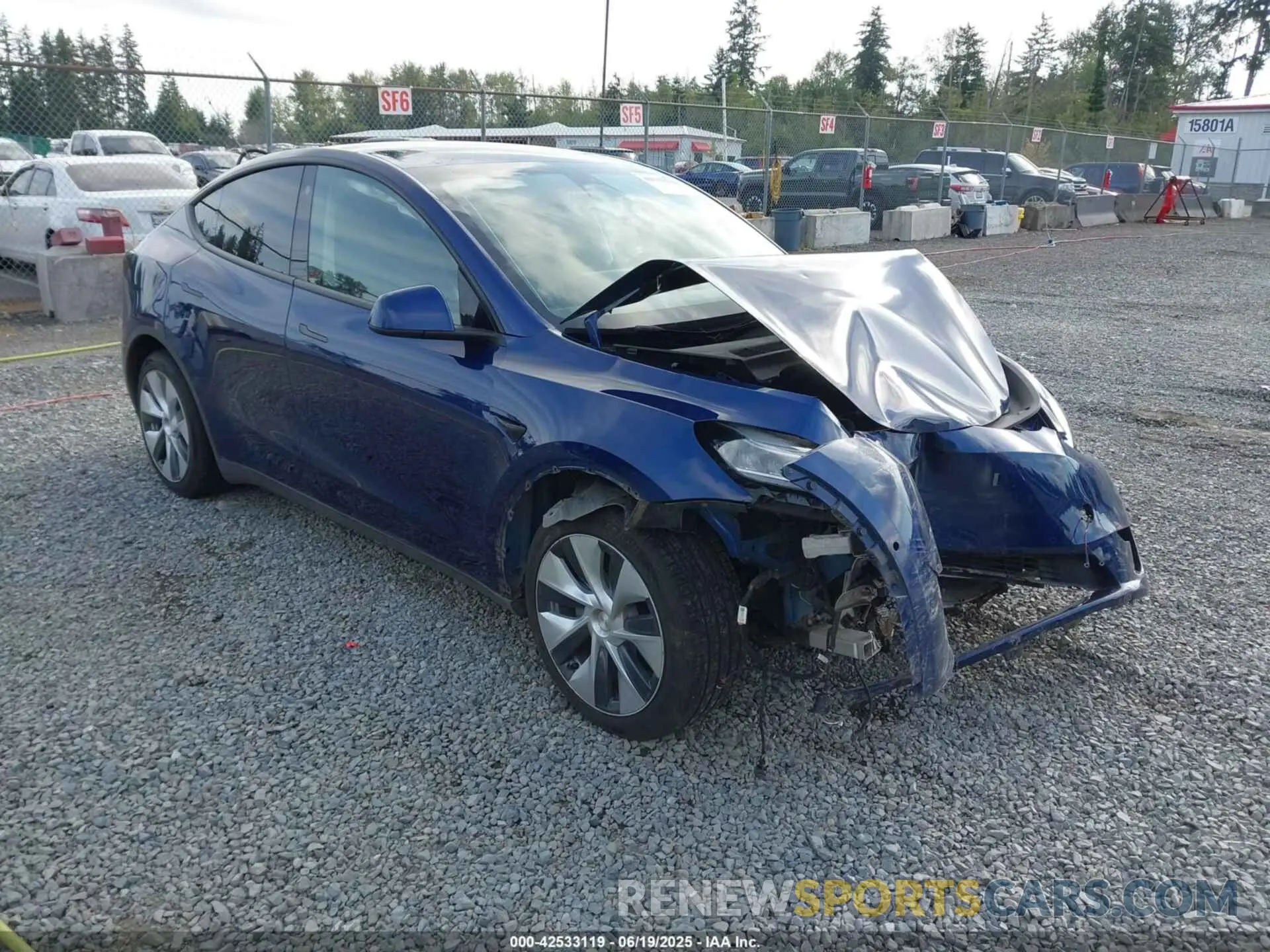 1 Photograph of a damaged car 7SAYGDEEXNF507123 TESLA MODEL Y 2022