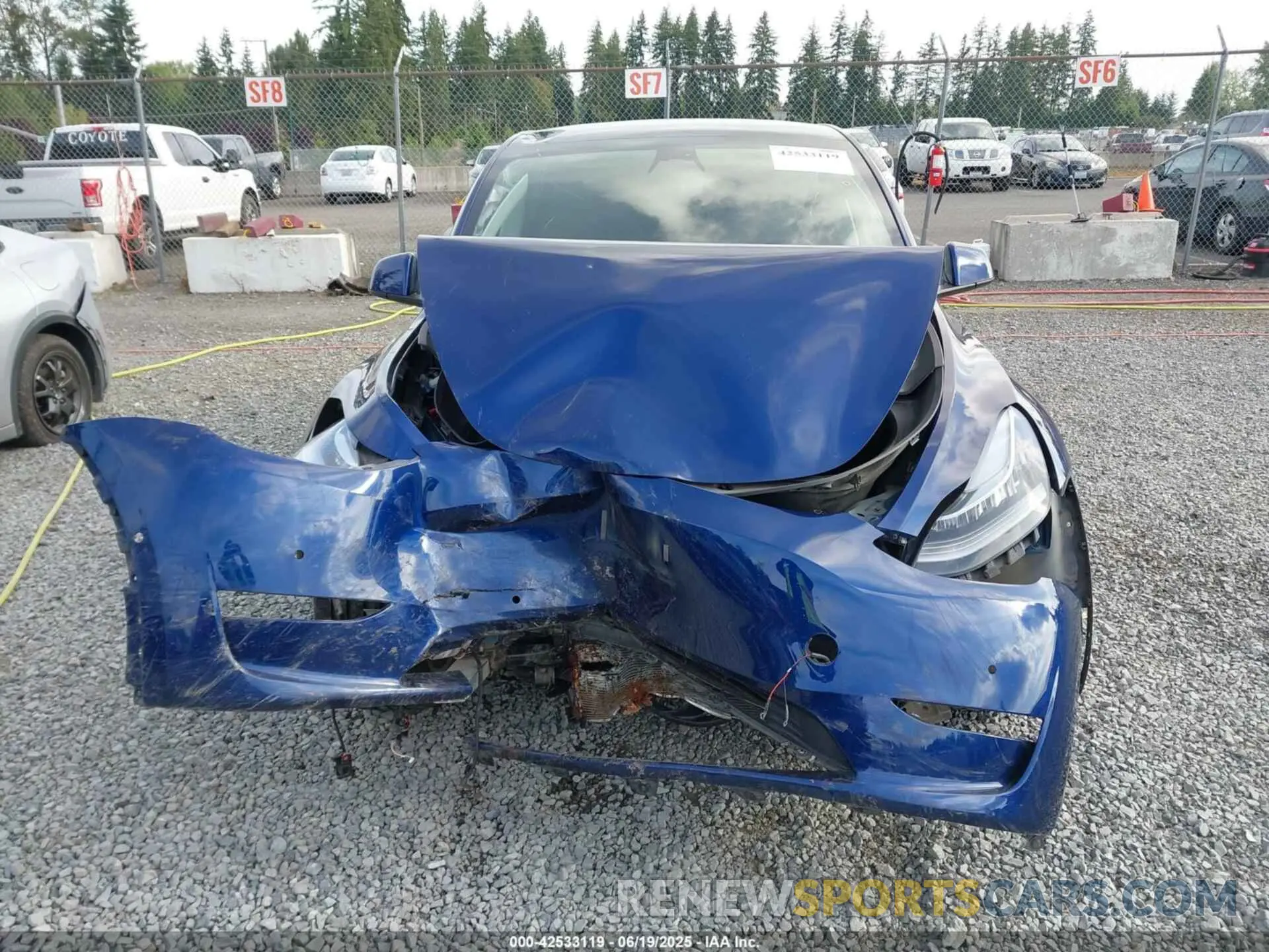 12 Photograph of a damaged car 7SAYGDEEXNF507123 TESLA MODEL Y 2022