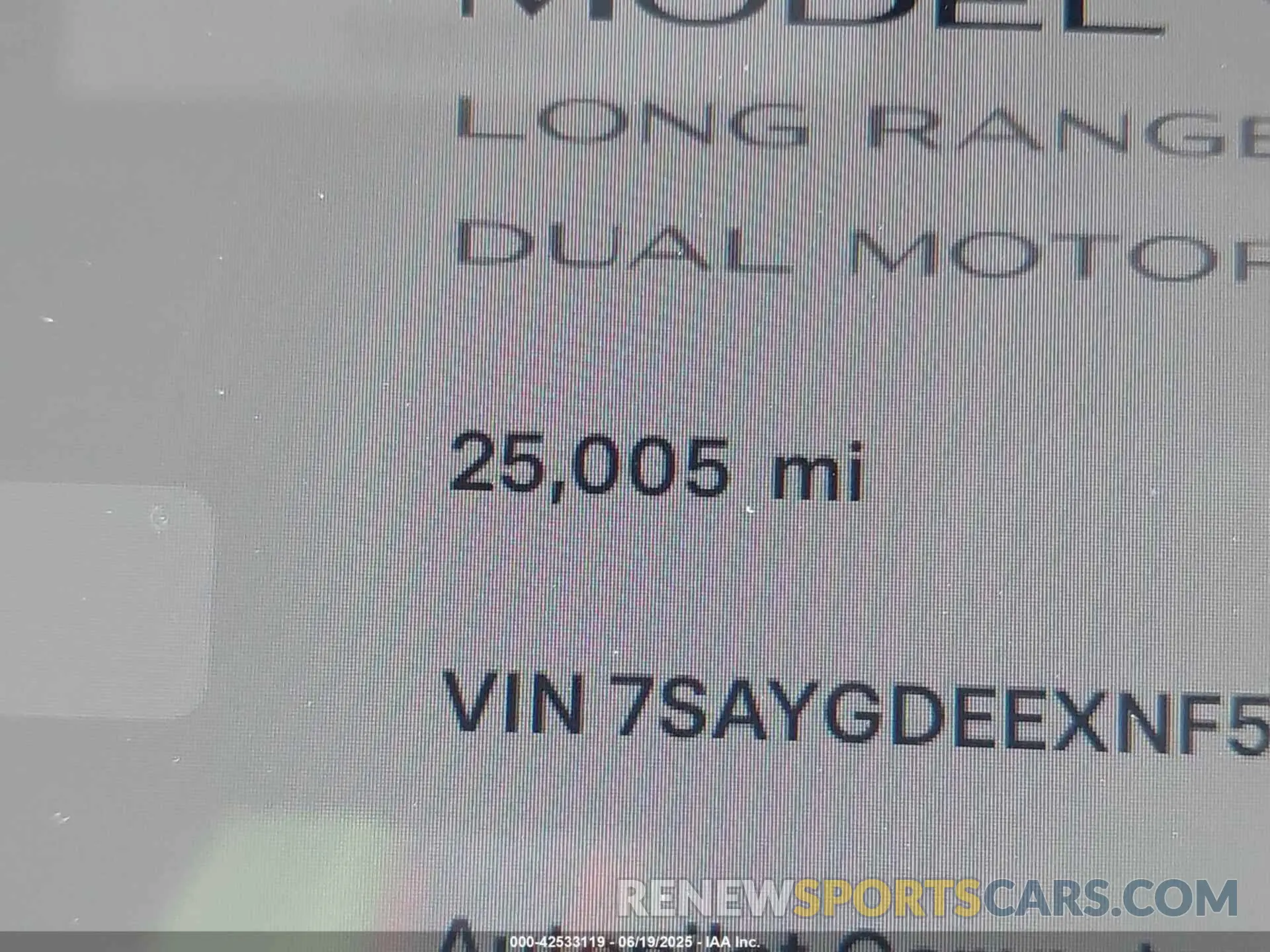 15 Photograph of a damaged car 7SAYGDEEXNF507123 TESLA MODEL Y 2022