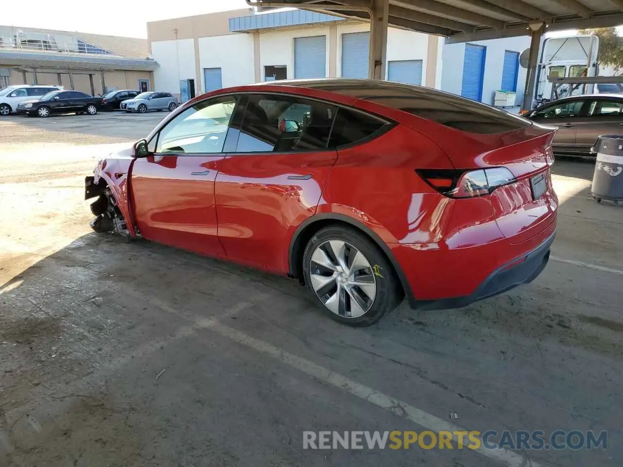 2 Photograph of a damaged car 7SAYGDEEXNF556855 TESLA MODEL Y 2022