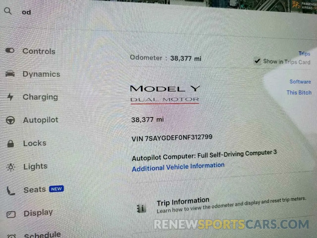 9 Photograph of a damaged car 7SAYGDEF0NF312799 TESLA MODEL Y 2022