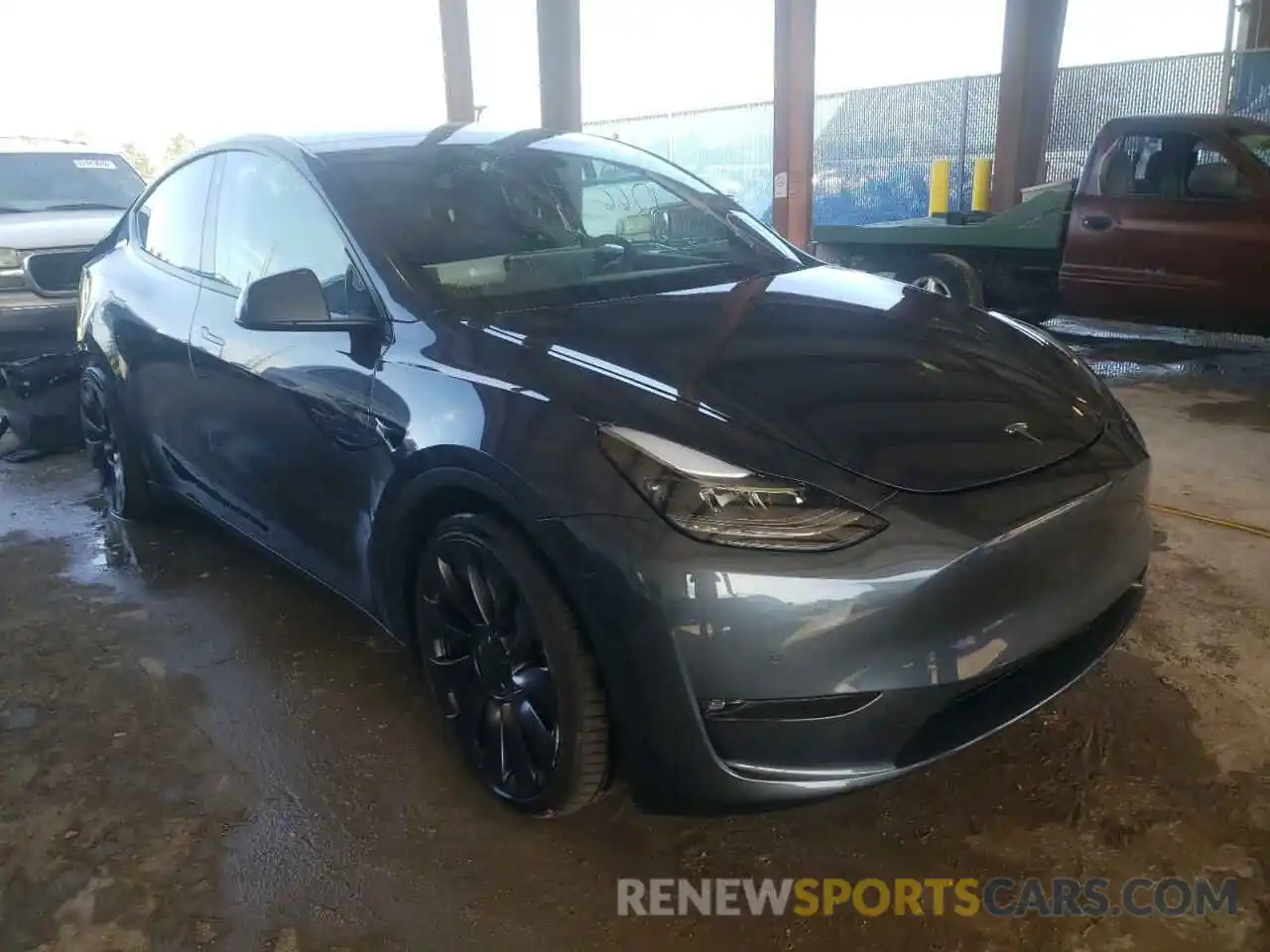 1 Photograph of a damaged car 7SAYGDEF0NF326511 TESLA MODEL Y 2022