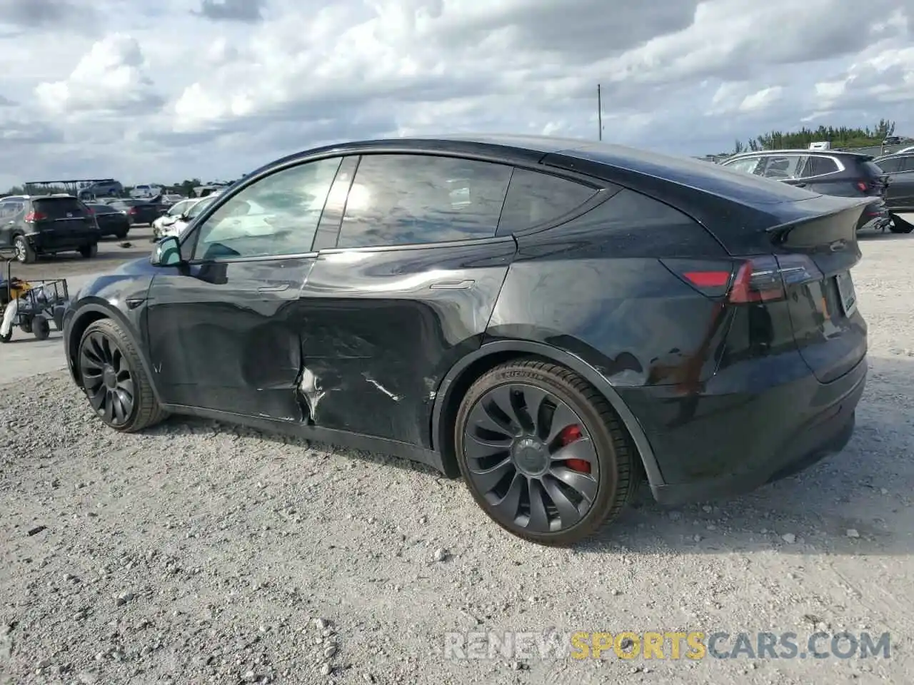 2 Photograph of a damaged car 7SAYGDEF0NF326928 TESLA MODEL Y 2022