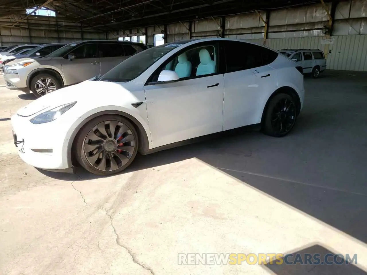 1 Photograph of a damaged car 7SAYGDEF0NF337959 TESLA MODEL Y 2022