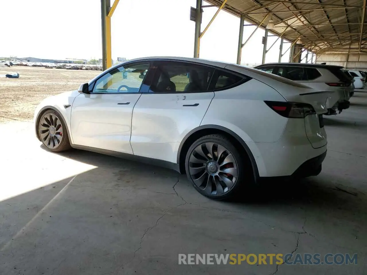 2 Photograph of a damaged car 7SAYGDEF0NF337959 TESLA MODEL Y 2022