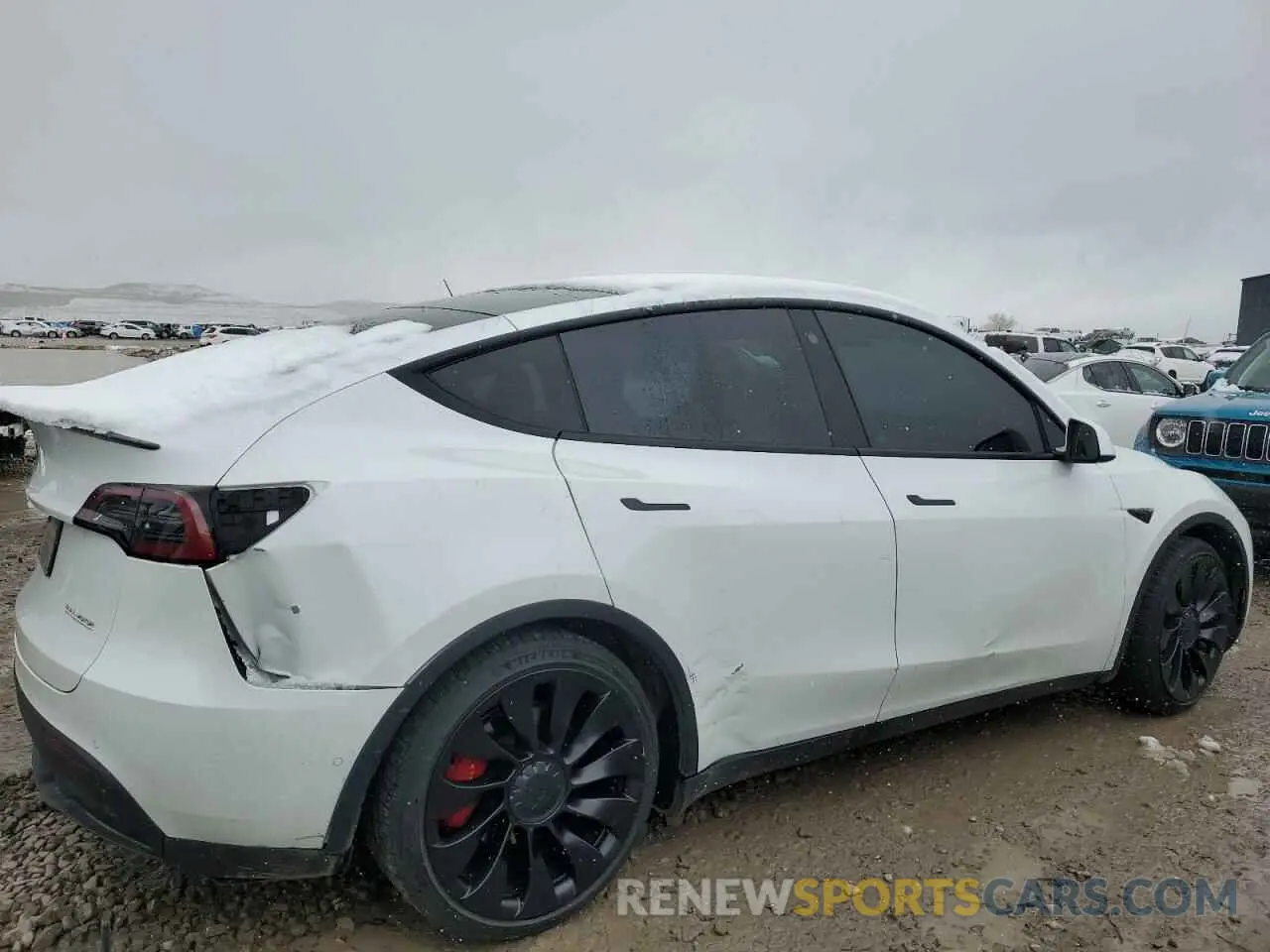 3 Photograph of a damaged car 7SAYGDEF0NF398289 TESLA MODEL Y 2022