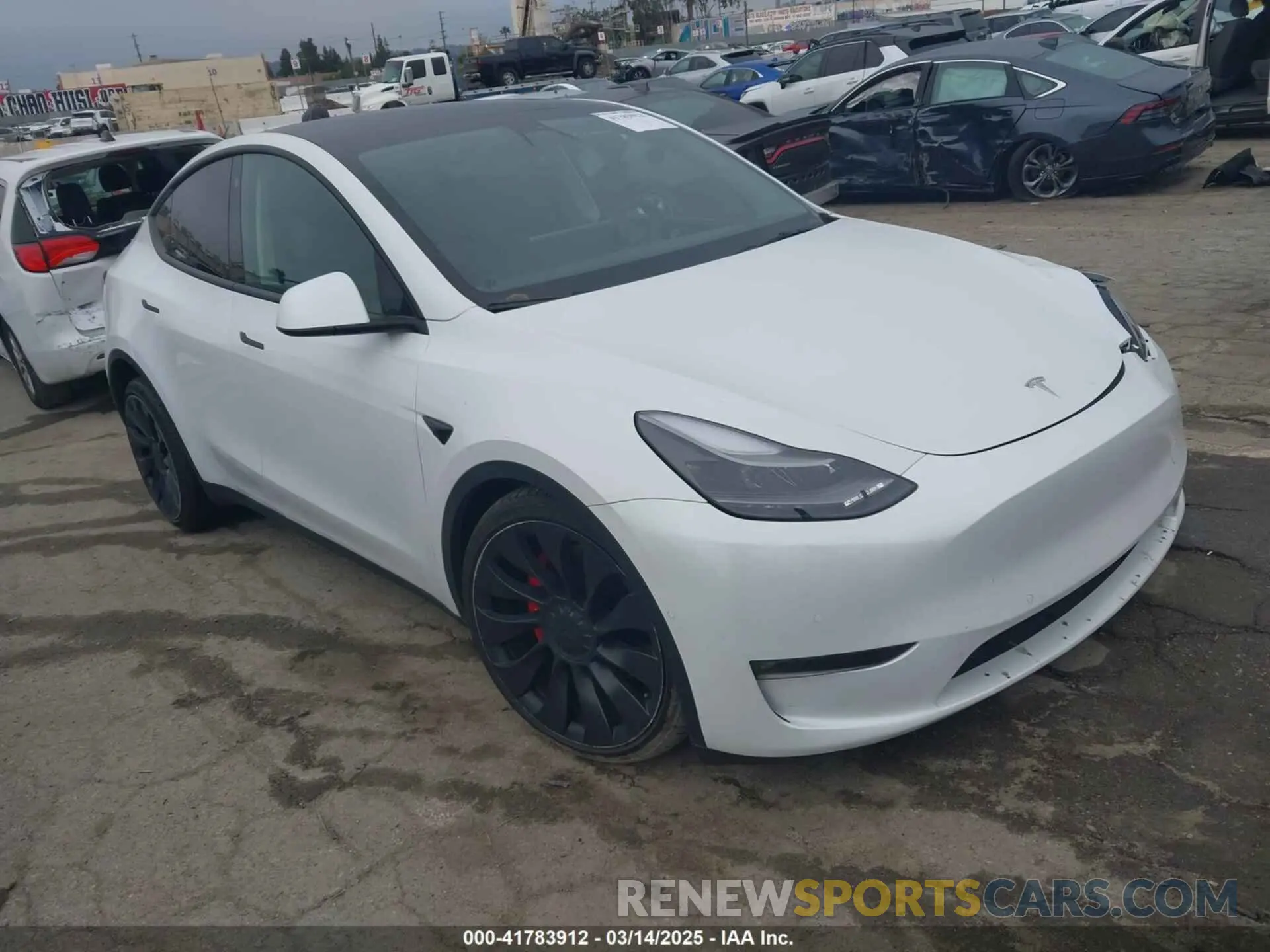 1 Photograph of a damaged car 7SAYGDEF0NF400560 TESLA MODEL Y 2022