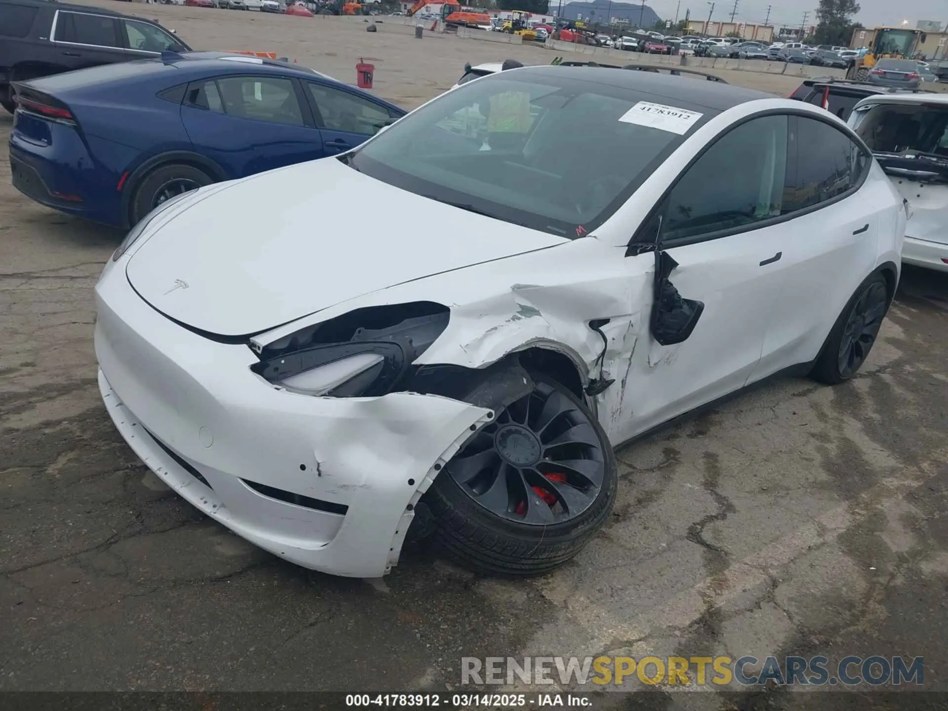 2 Photograph of a damaged car 7SAYGDEF0NF400560 TESLA MODEL Y 2022