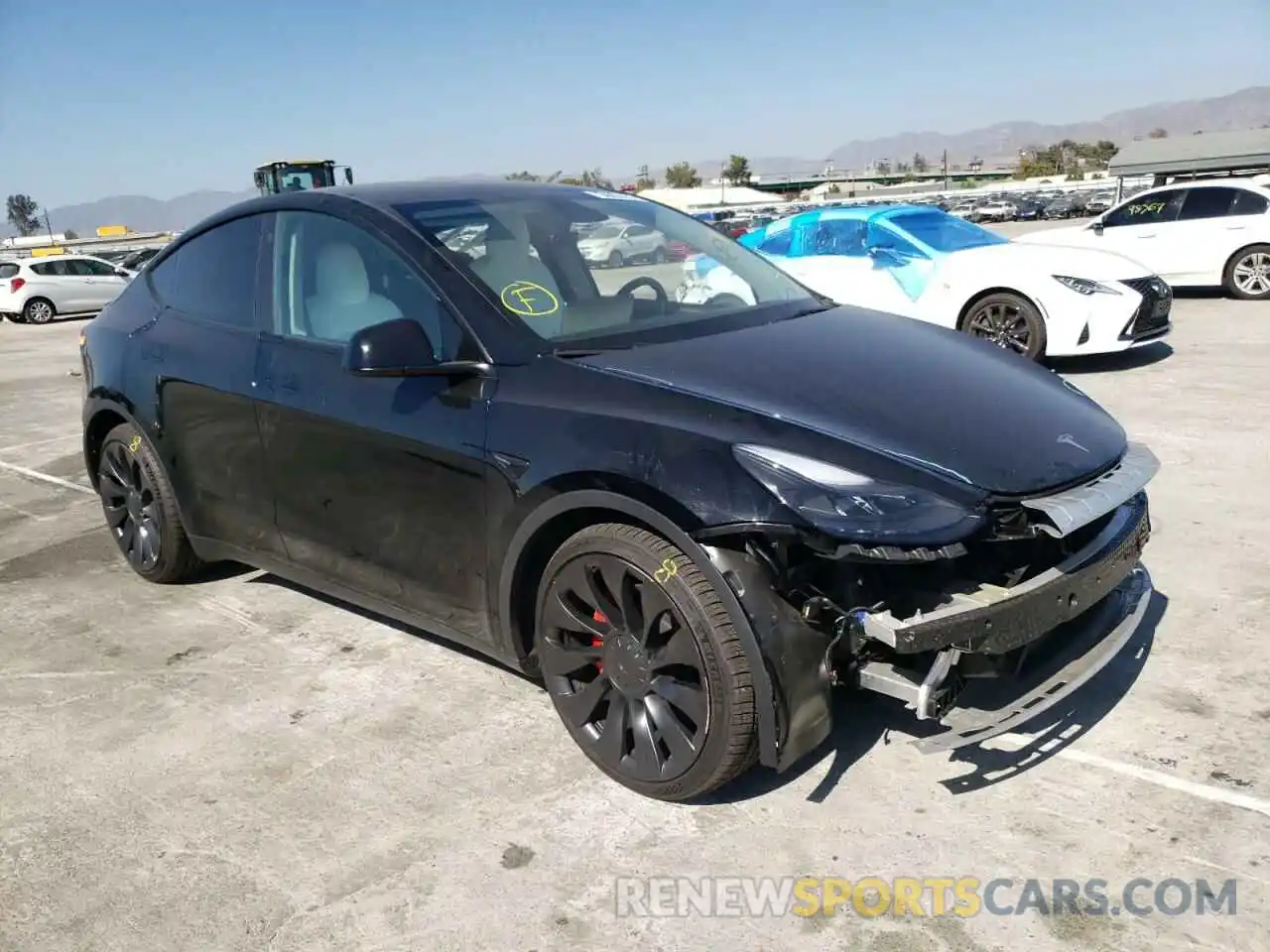 1 Photograph of a damaged car 7SAYGDEF0NF438287 TESLA MODEL Y 2022