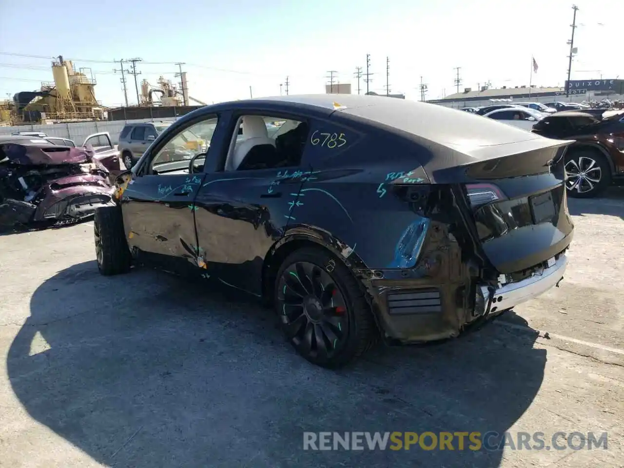 3 Photograph of a damaged car 7SAYGDEF0NF438287 TESLA MODEL Y 2022