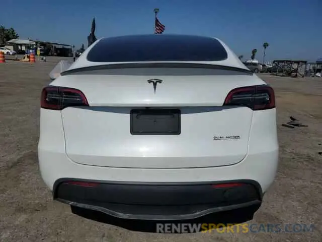 6 Photograph of a damaged car 7SAYGDEF0NF441819 TESLA MODEL Y 2022