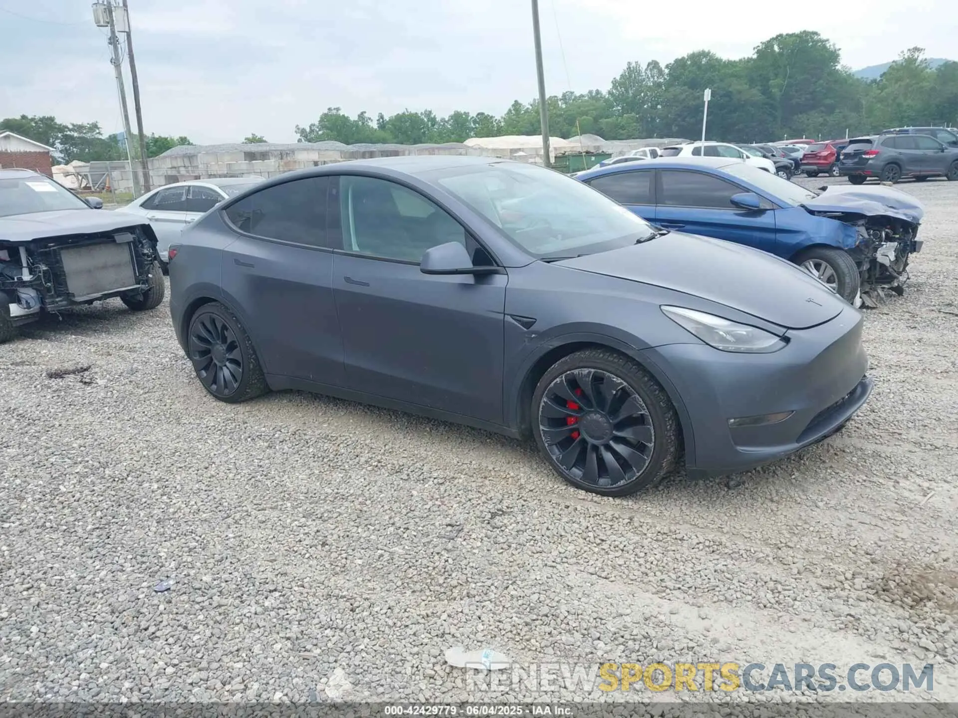 1 Photograph of a damaged car 7SAYGDEF0NF446700 TESLA MODEL Y 2022