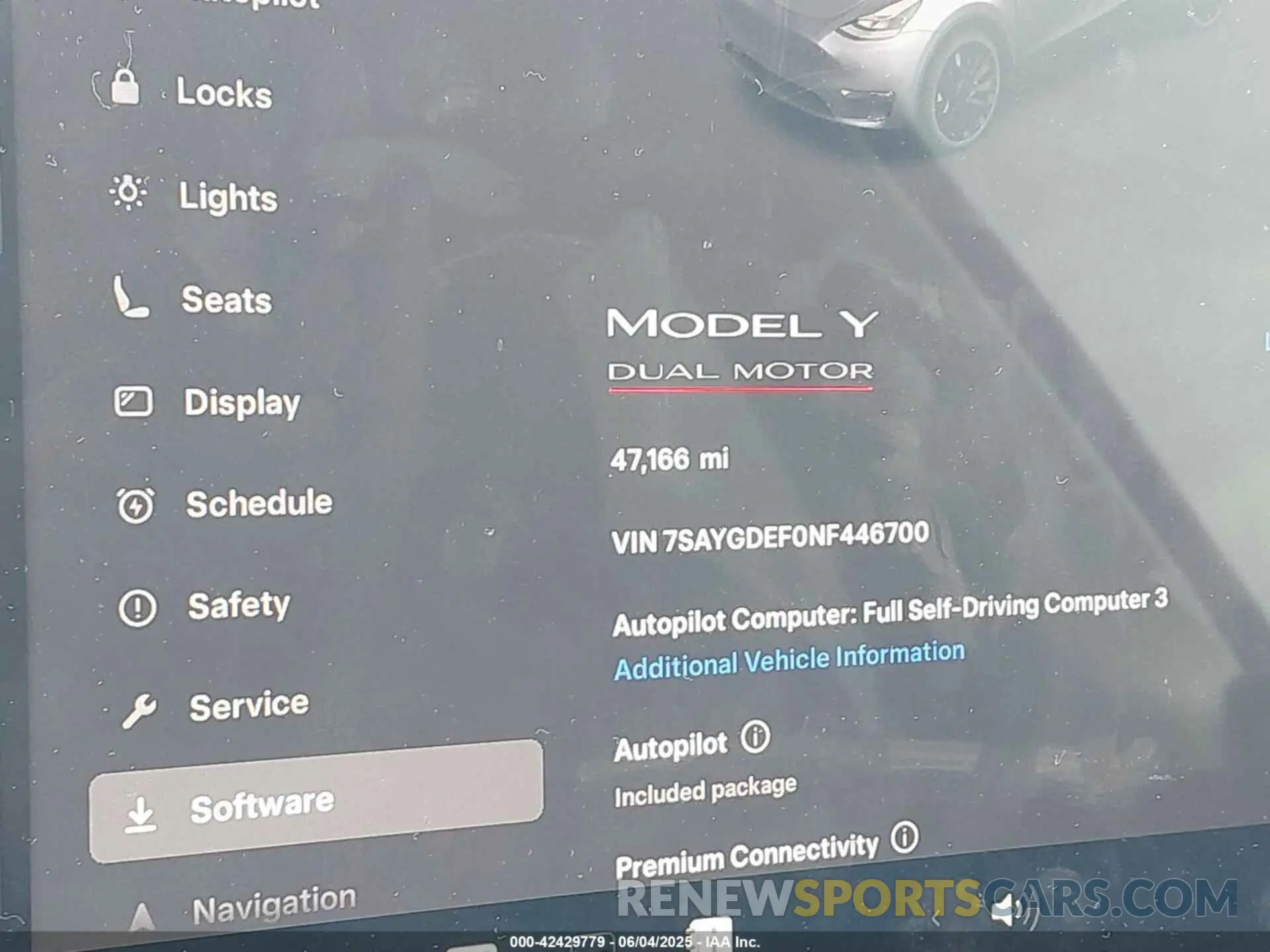 15 Photograph of a damaged car 7SAYGDEF0NF446700 TESLA MODEL Y 2022