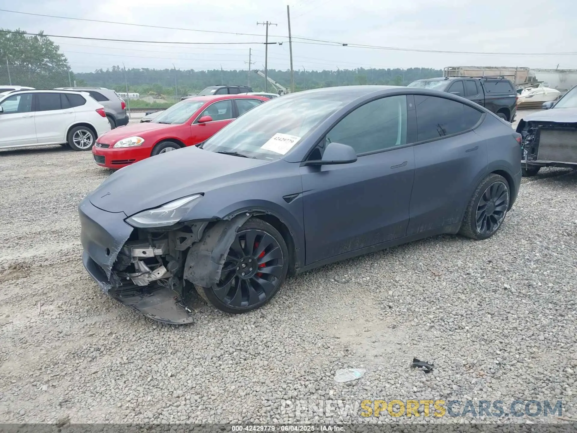 2 Photograph of a damaged car 7SAYGDEF0NF446700 TESLA MODEL Y 2022