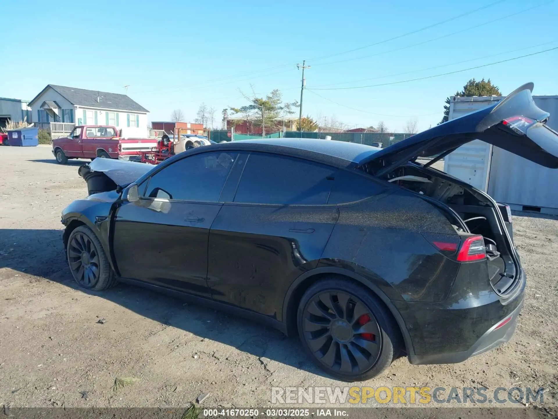 3 Photograph of a damaged car 7SAYGDEF0NF447460 TESLA MODEL Y 2022