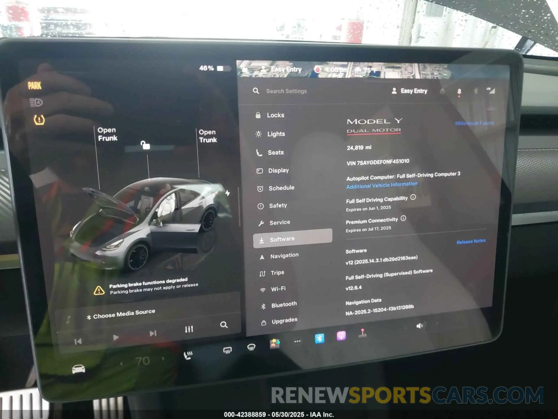 7 Photograph of a damaged car 7SAYGDEF0NF451010 TESLA MODEL Y 2022