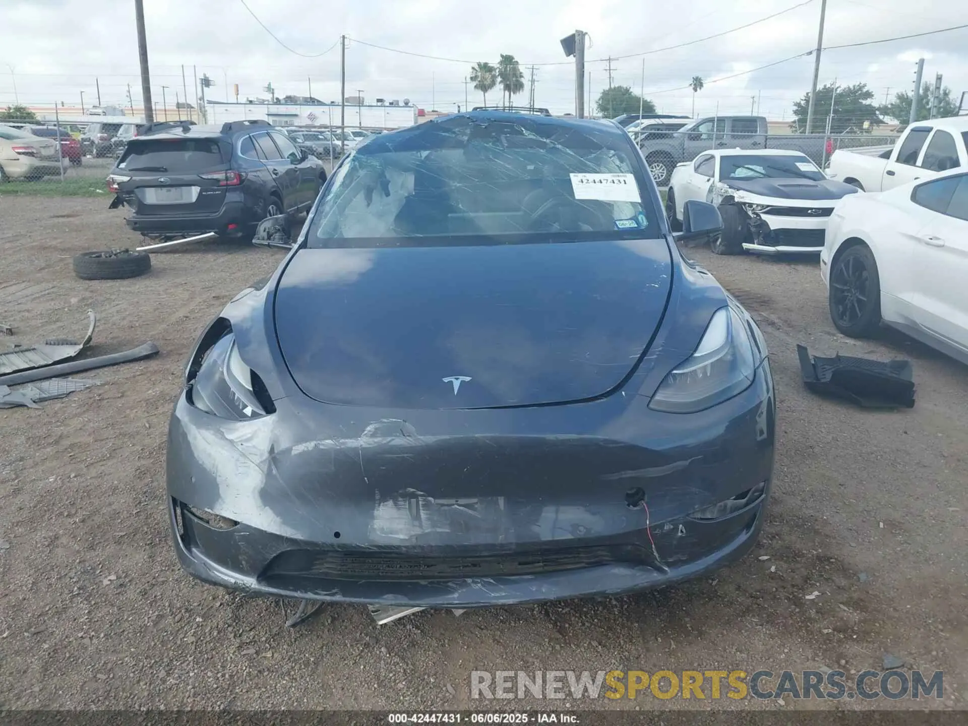 12 Photograph of a damaged car 7SAYGDEF0NF451671 TESLA MODEL Y 2022