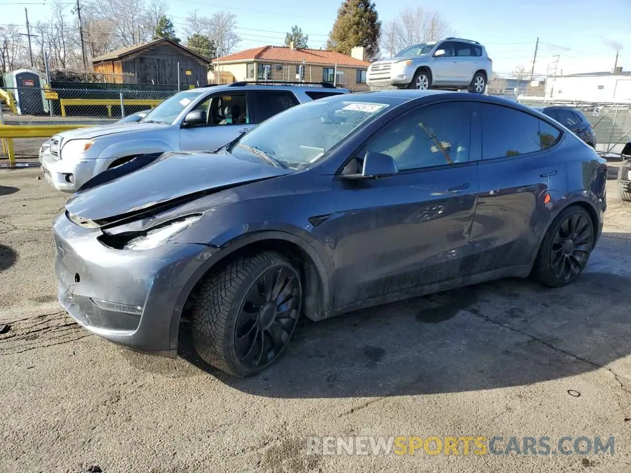 1 Photograph of a damaged car 7SAYGDEF0NF452111 TESLA MODEL Y 2022