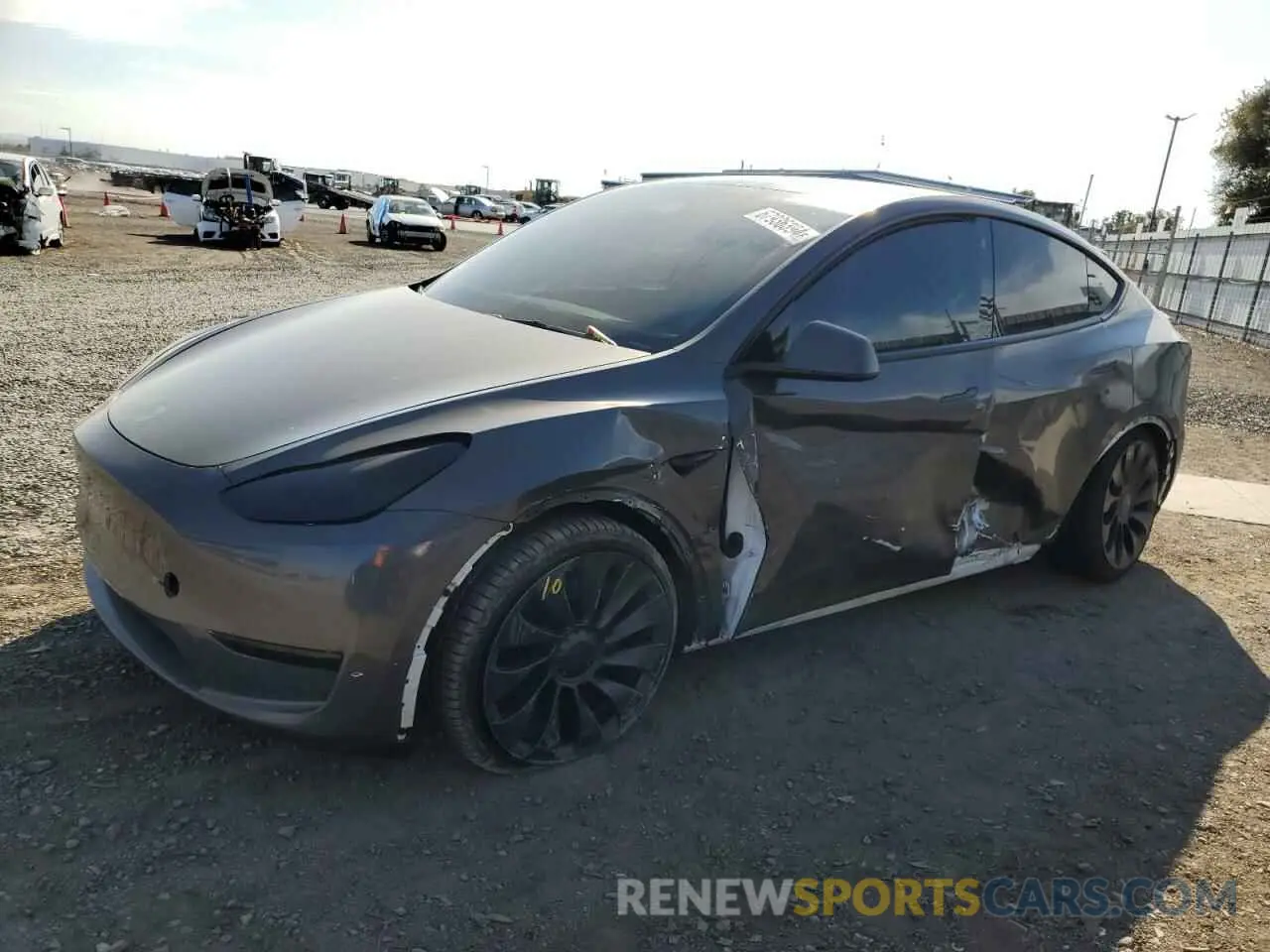 1 Photograph of a damaged car 7SAYGDEF0NF493807 TESLA MODEL Y 2022