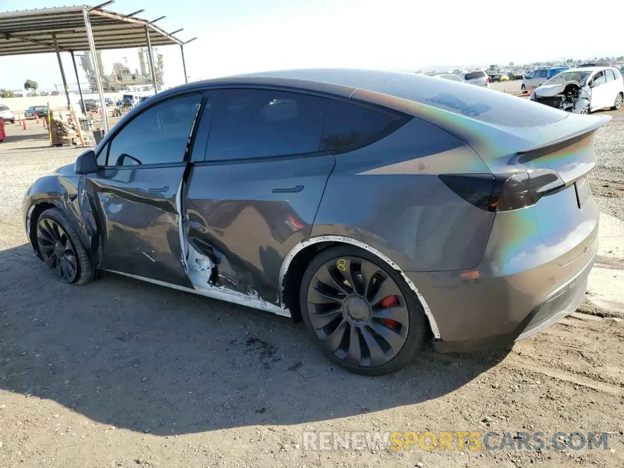 2 Photograph of a damaged car 7SAYGDEF0NF493807 TESLA MODEL Y 2022