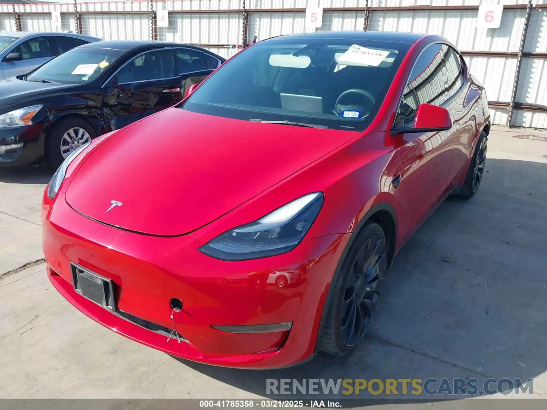 2 Photograph of a damaged car 7SAYGDEF0NF518740 TESLA MODEL Y 2022