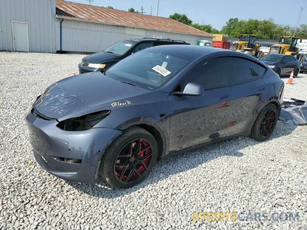 1 Photograph of a damaged car 7SAYGDEF0NF524165 TESLA MODEL Y 2022
