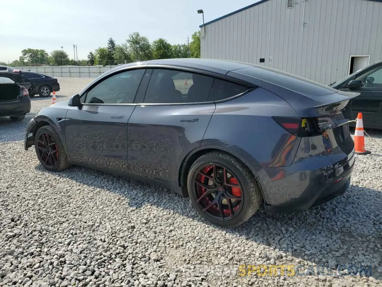 2 Photograph of a damaged car 7SAYGDEF0NF524165 TESLA MODEL Y 2022