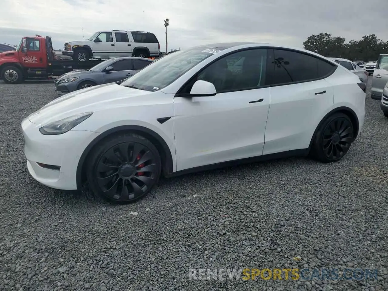 1 Photograph of a damaged car 7SAYGDEF0NF532881 TESLA MODEL Y 2022