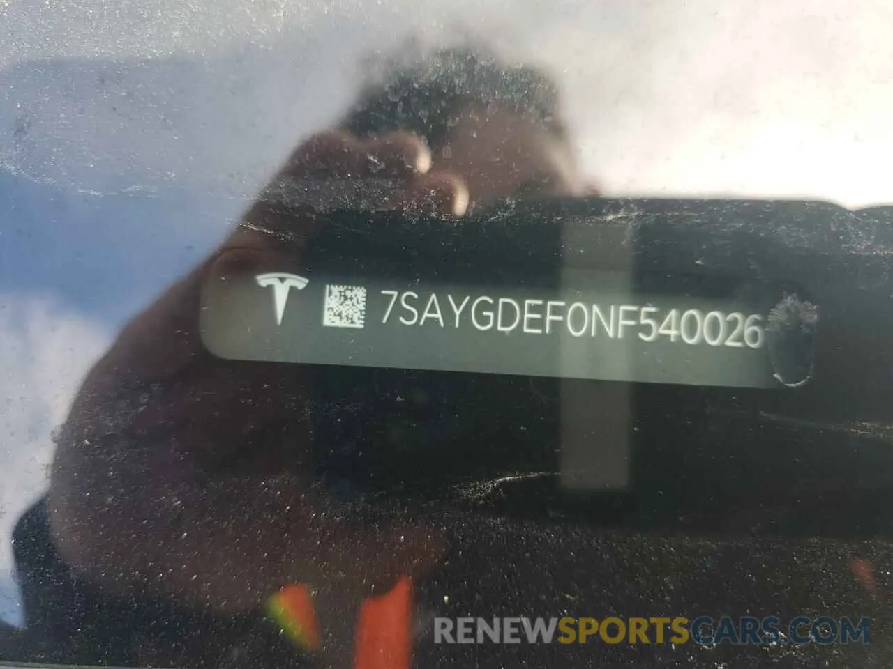 15 Photograph of a damaged car 7SAYGDEF0NF540026 TESLA MODEL Y 2022
