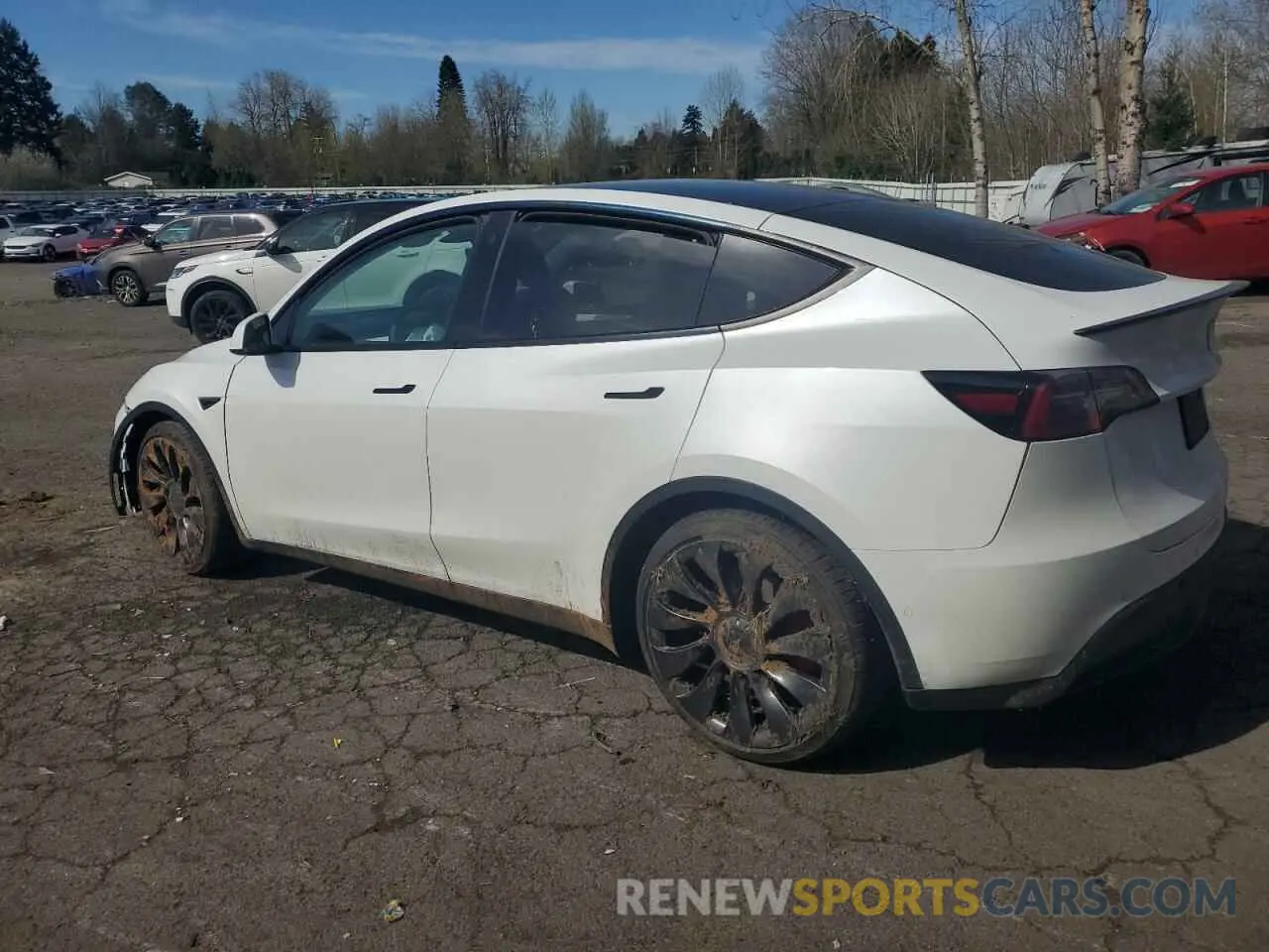 2 Photograph of a damaged car 7SAYGDEF0NF540026 TESLA MODEL Y 2022
