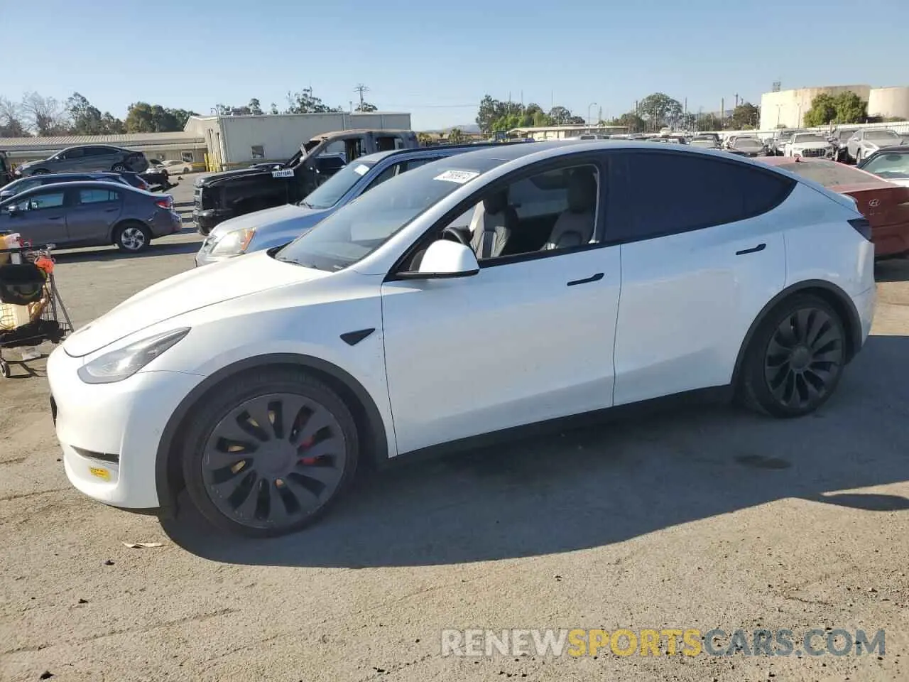 1 Photograph of a damaged car 7SAYGDEF0NF541211 TESLA MODEL Y 2022