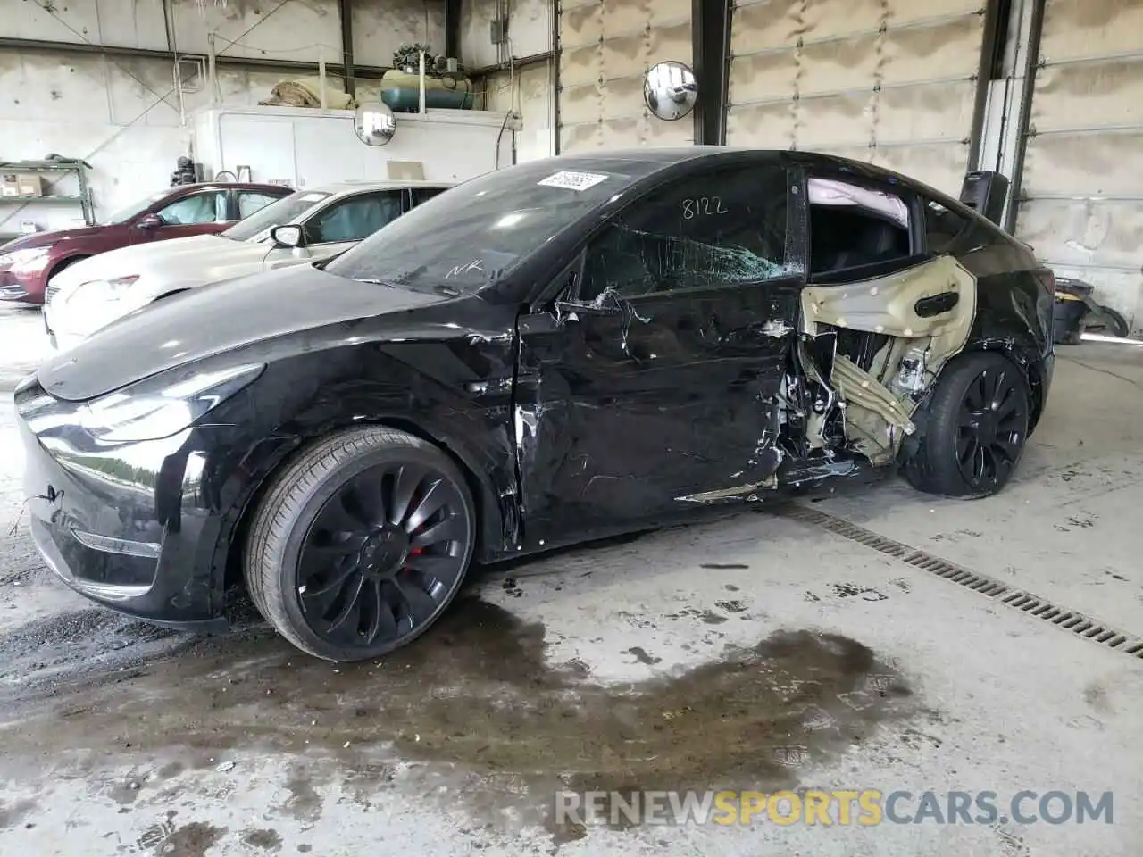 1 Photograph of a damaged car 7SAYGDEF0NF546974 TESLA MODEL Y 2022