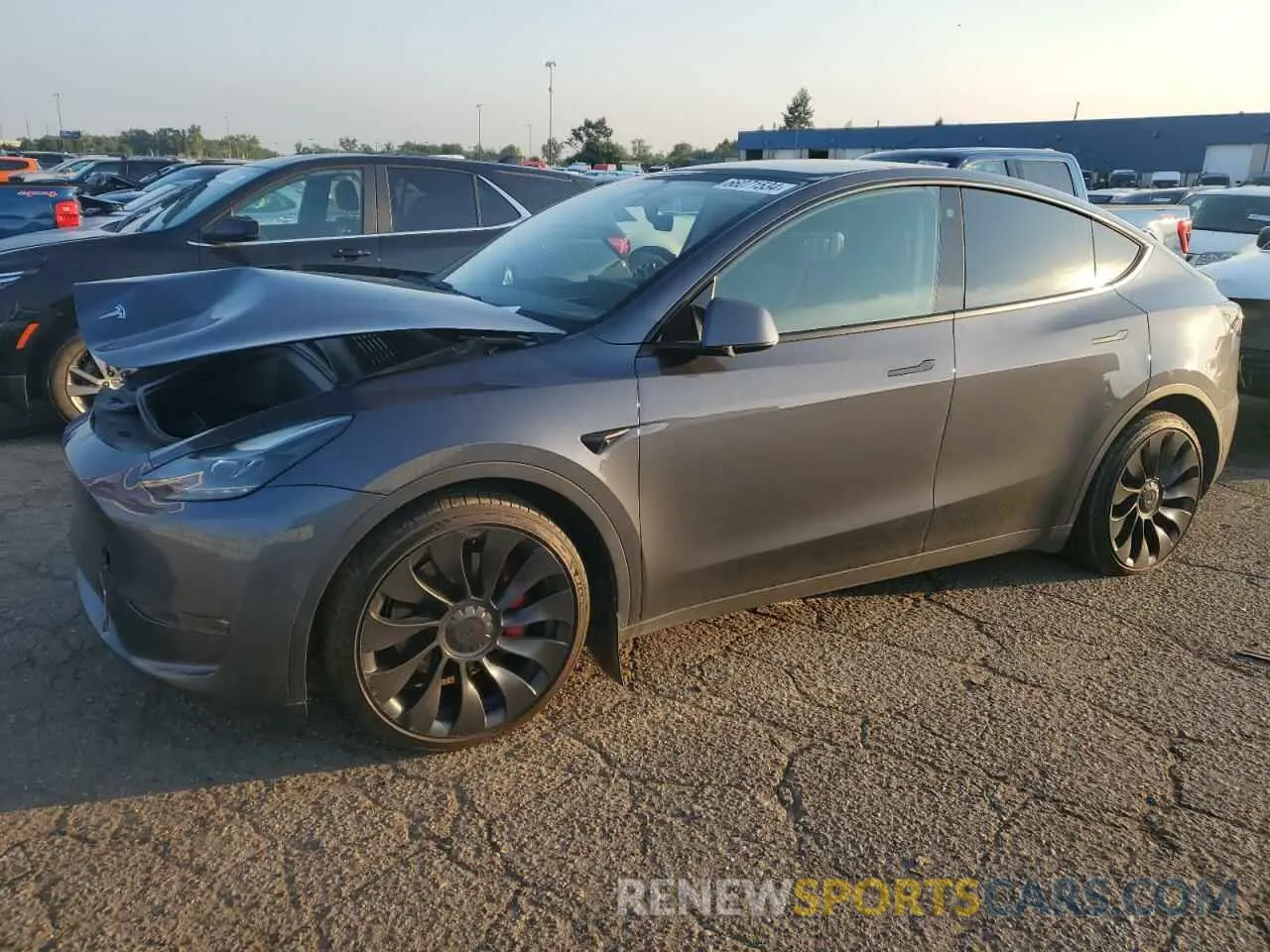 1 Photograph of a damaged car 7SAYGDEF0NF555271 TESLA MODEL Y 2022