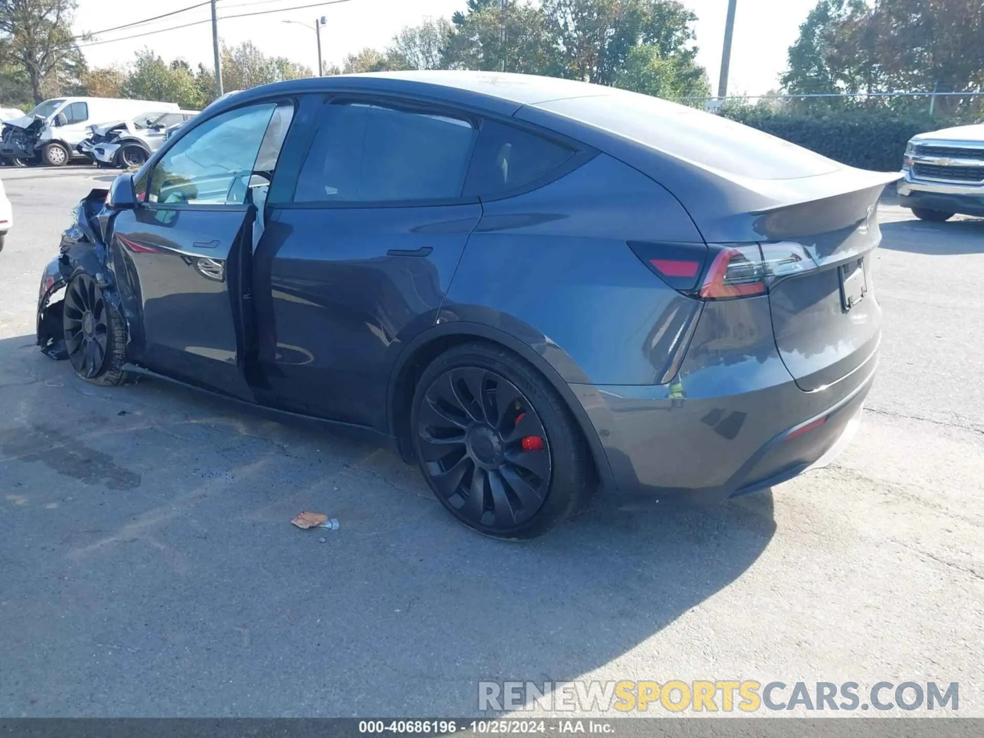 3 Photograph of a damaged car 7SAYGDEF1NF368587 TESLA MODEL Y 2022