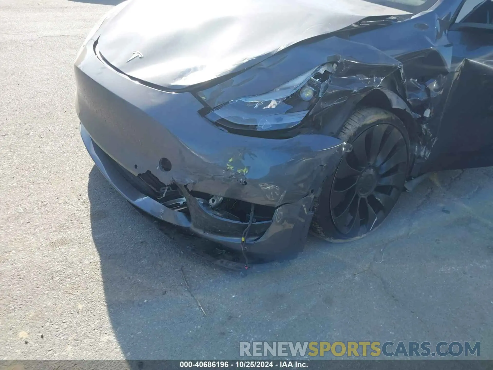 6 Photograph of a damaged car 7SAYGDEF1NF368587 TESLA MODEL Y 2022