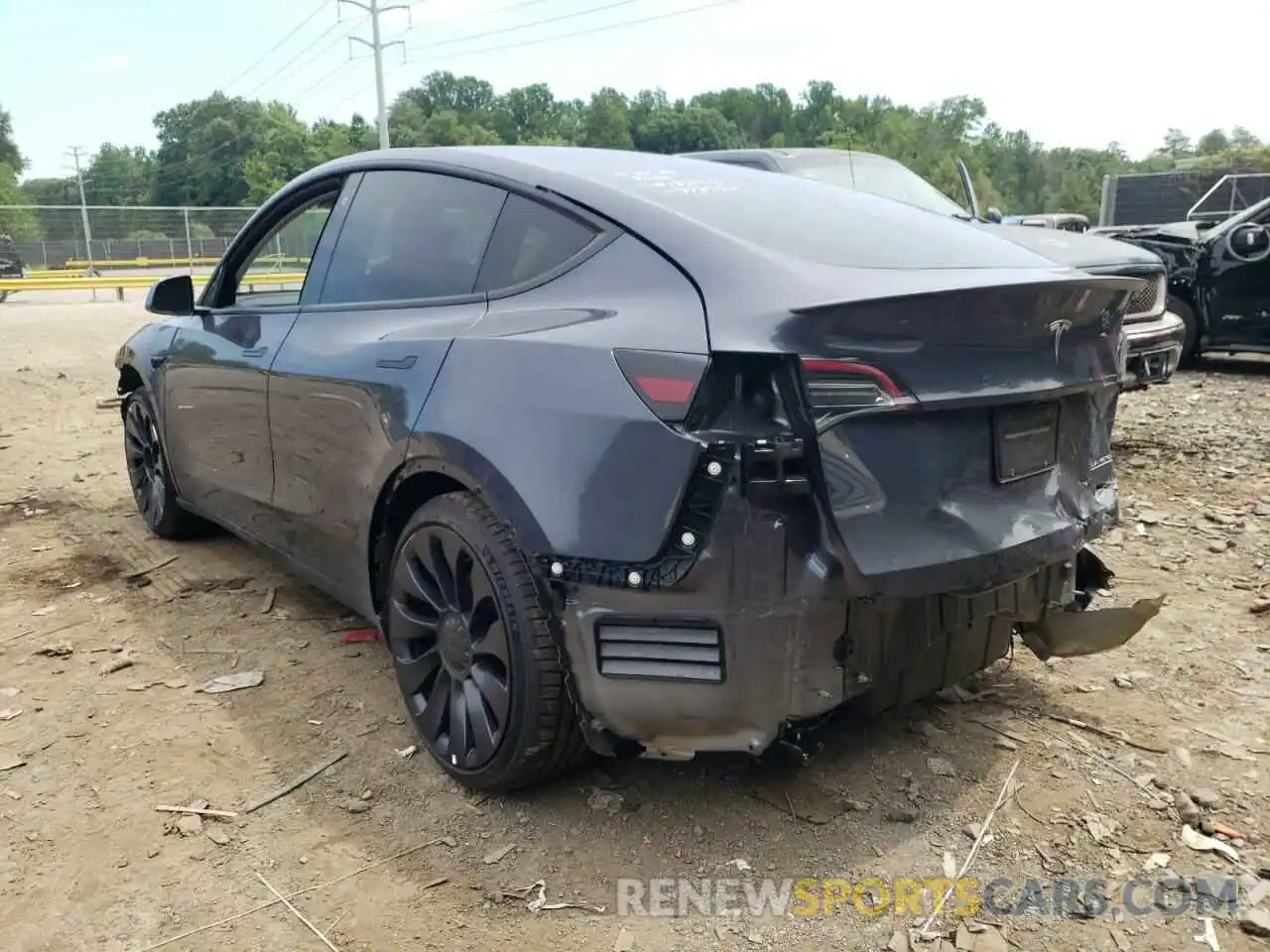 3 Photograph of a damaged car 7SAYGDEF1NF373532 TESLA MODEL Y 2022