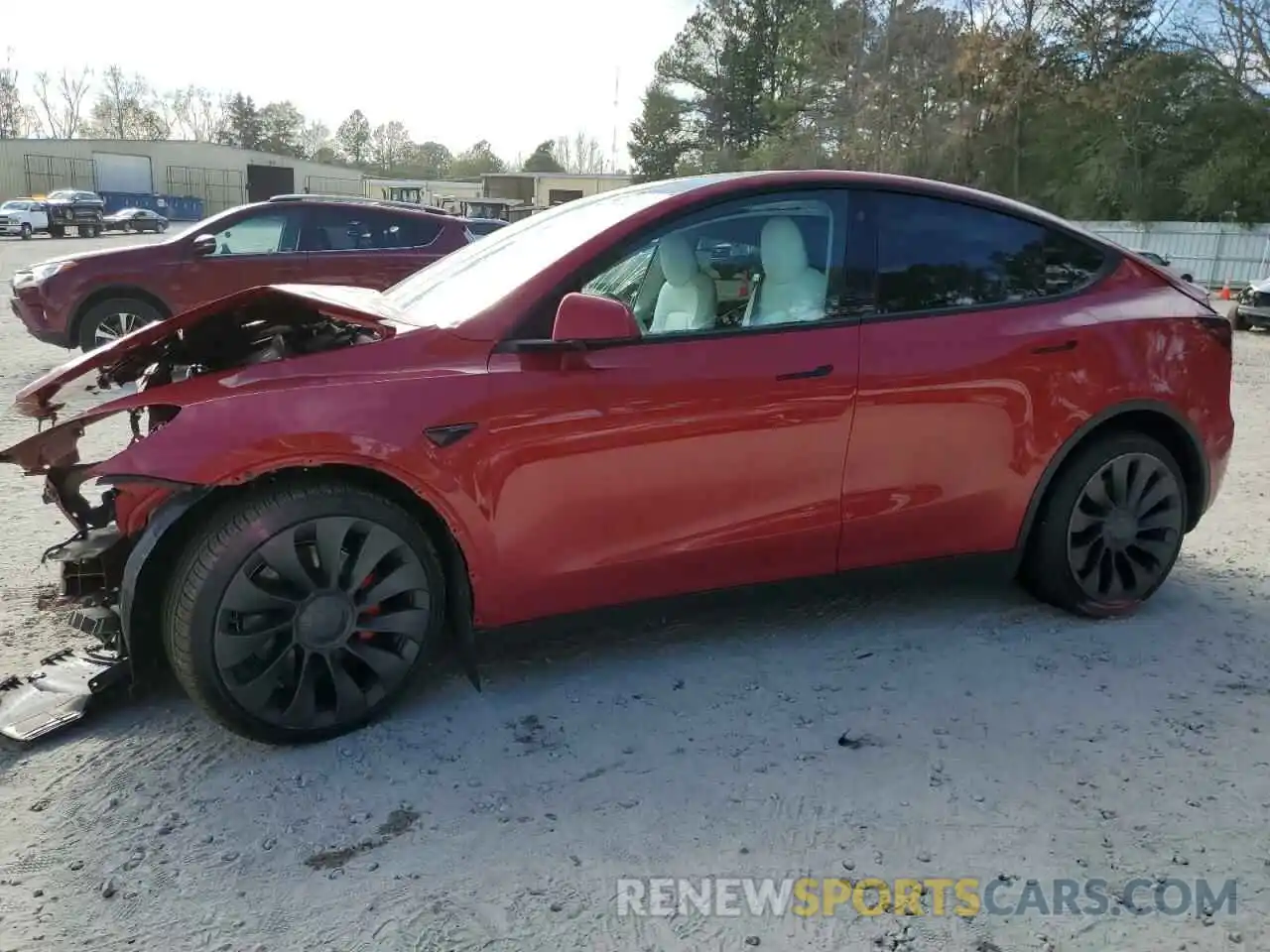 1 Photograph of a damaged car 7SAYGDEF1NF377130 TESLA MODEL Y 2022