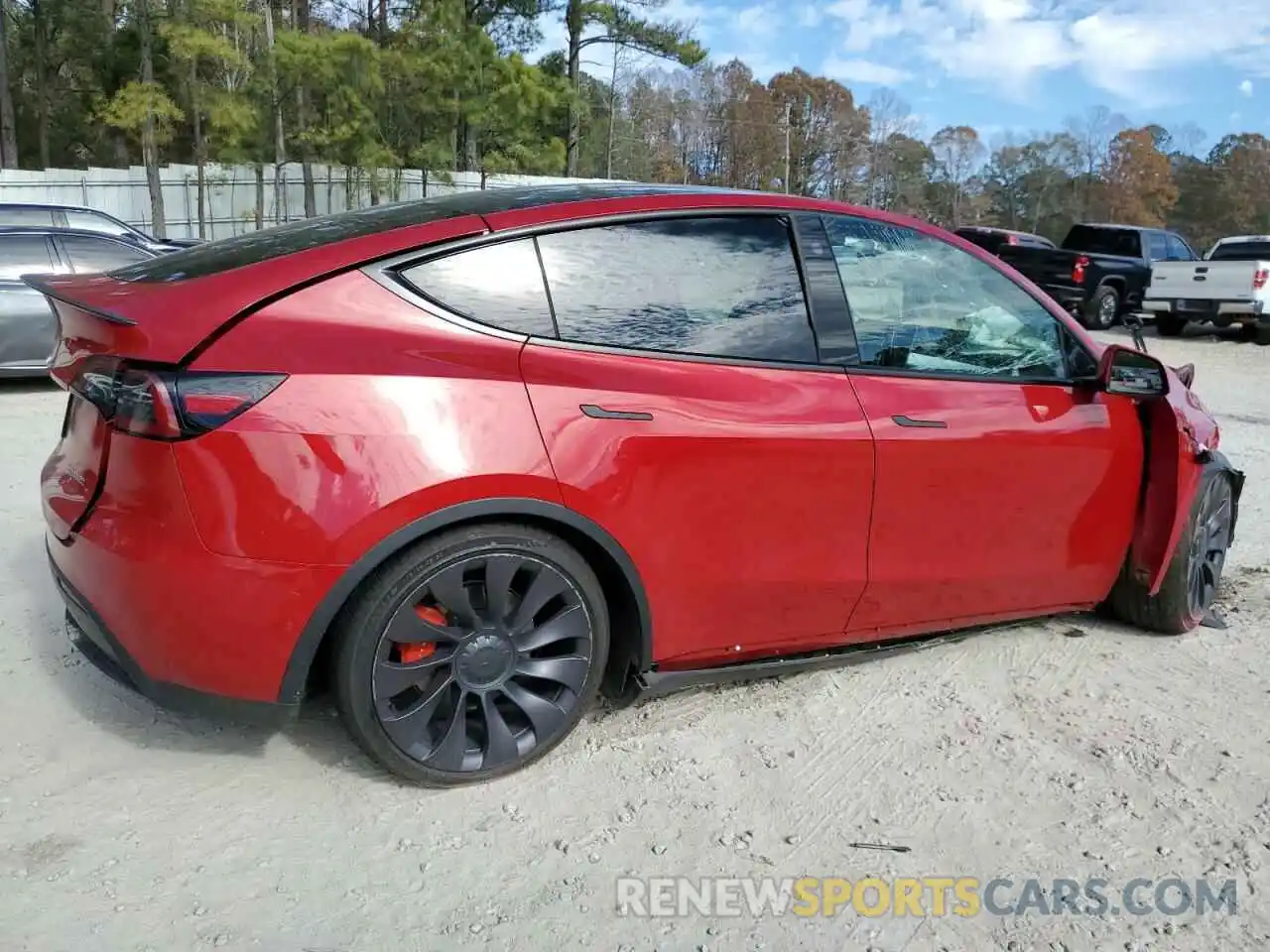 3 Photograph of a damaged car 7SAYGDEF1NF377130 TESLA MODEL Y 2022