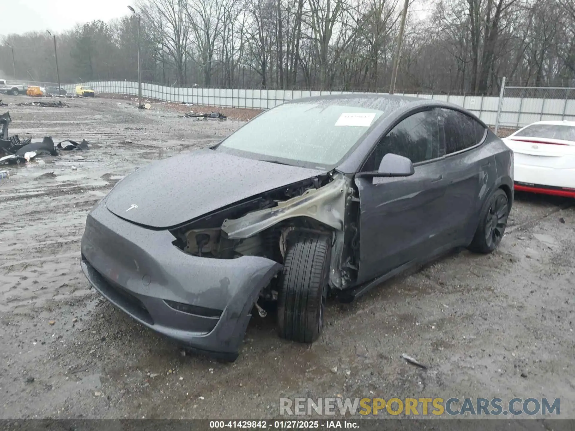 2 Photograph of a damaged car 7SAYGDEF1NF379167 TESLA MODEL Y 2022