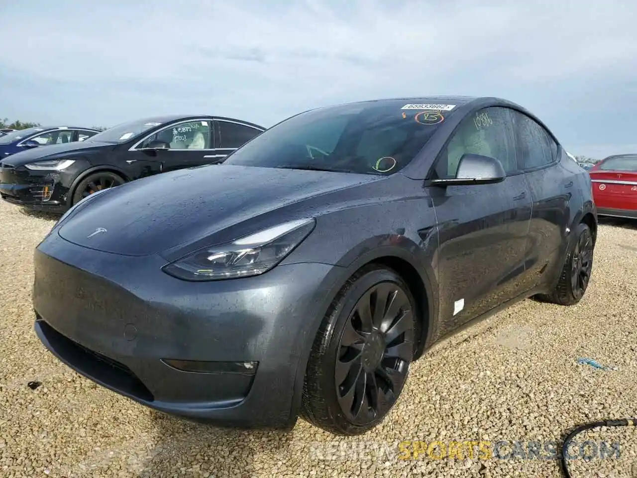 2 Photograph of a damaged car 7SAYGDEF1NF398544 TESLA MODEL Y 2022