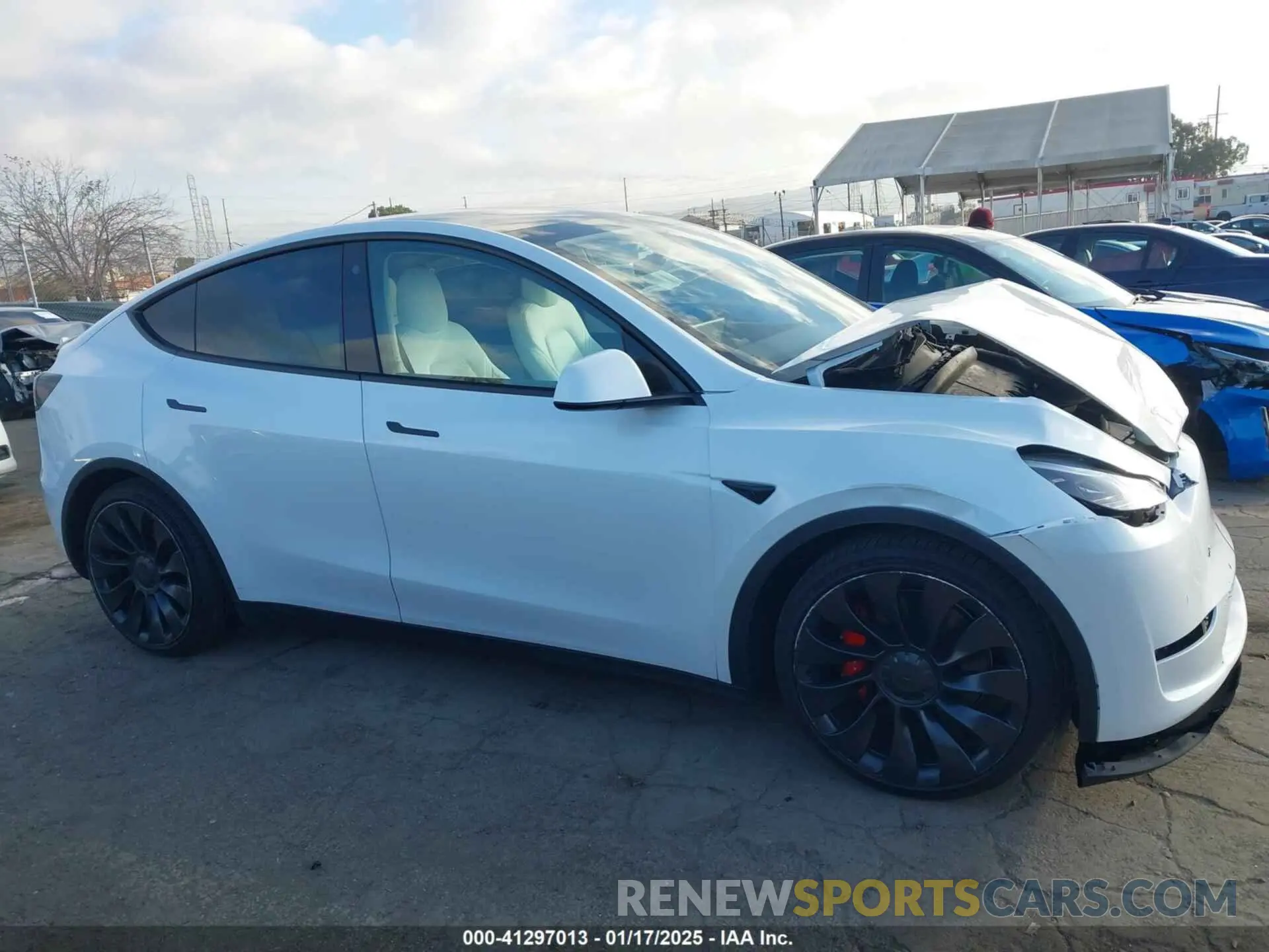 13 Photograph of a damaged car 7SAYGDEF1NF405072 TESLA MODEL Y 2022