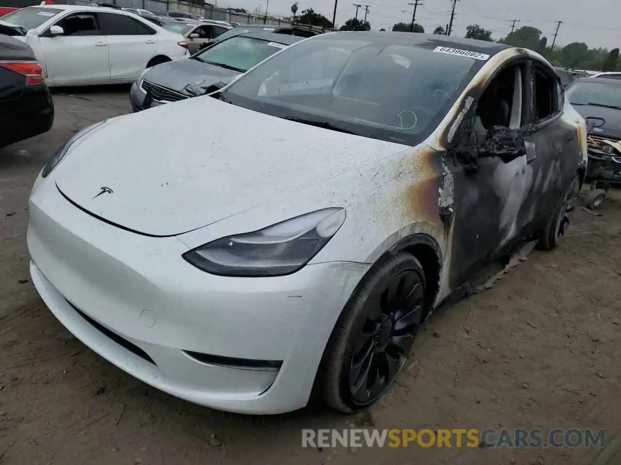 2 Photograph of a damaged car 7SAYGDEF1NF410692 TESLA MODEL Y 2022